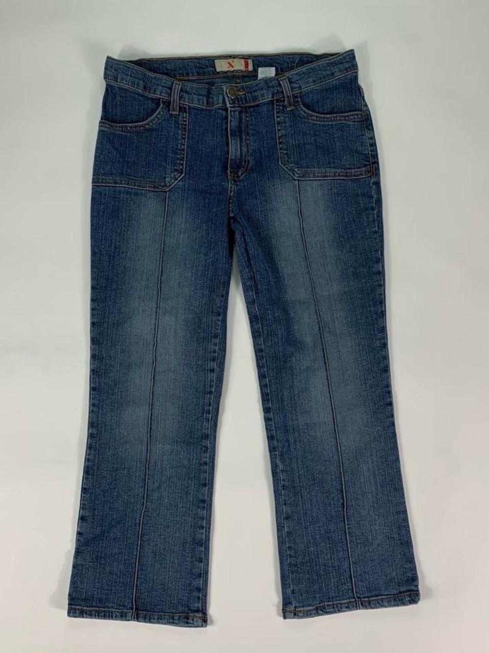 Lvl X Square Pocket Low Rise Capri Jeans Y2K Vintage Denim